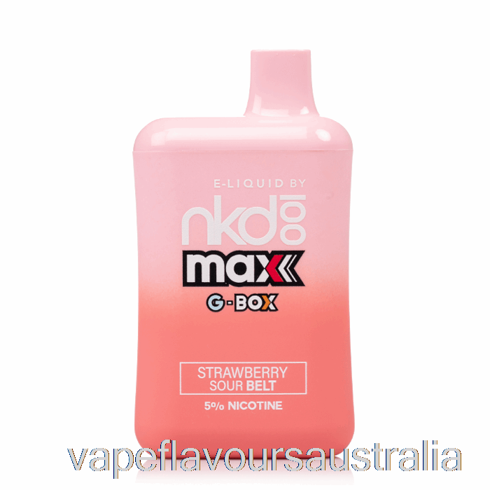 Vape Flavours Australia GBOX x Naked 100 5500 Disposable Strawberry Sour Belts